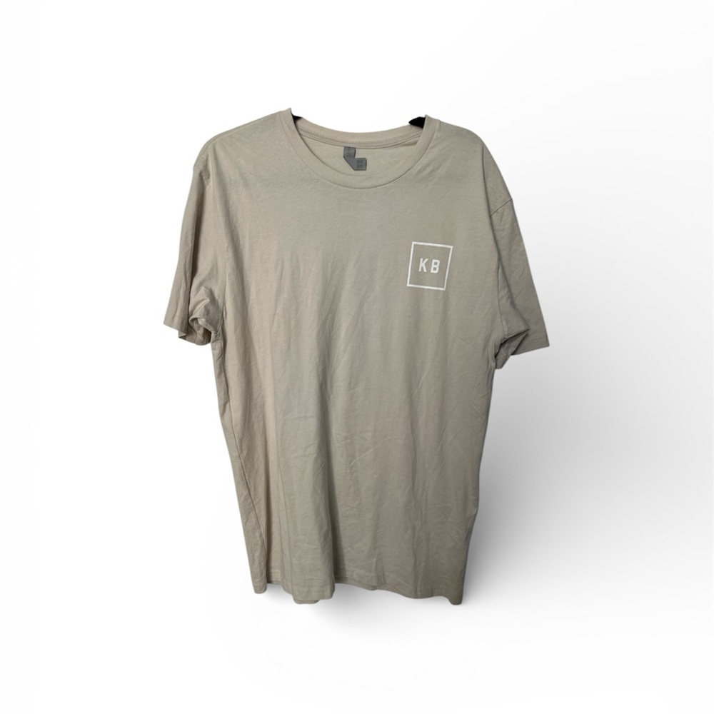 NEXT LEVEL KANE BROWNl Men's Beige Short Sleeve Tee